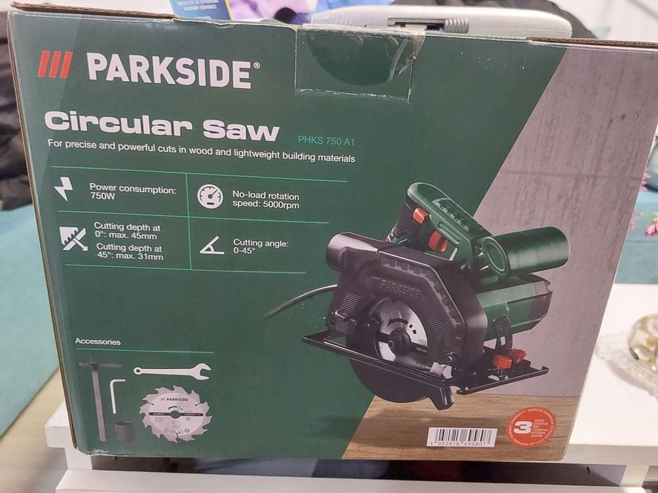 Circular parkside 750w nou