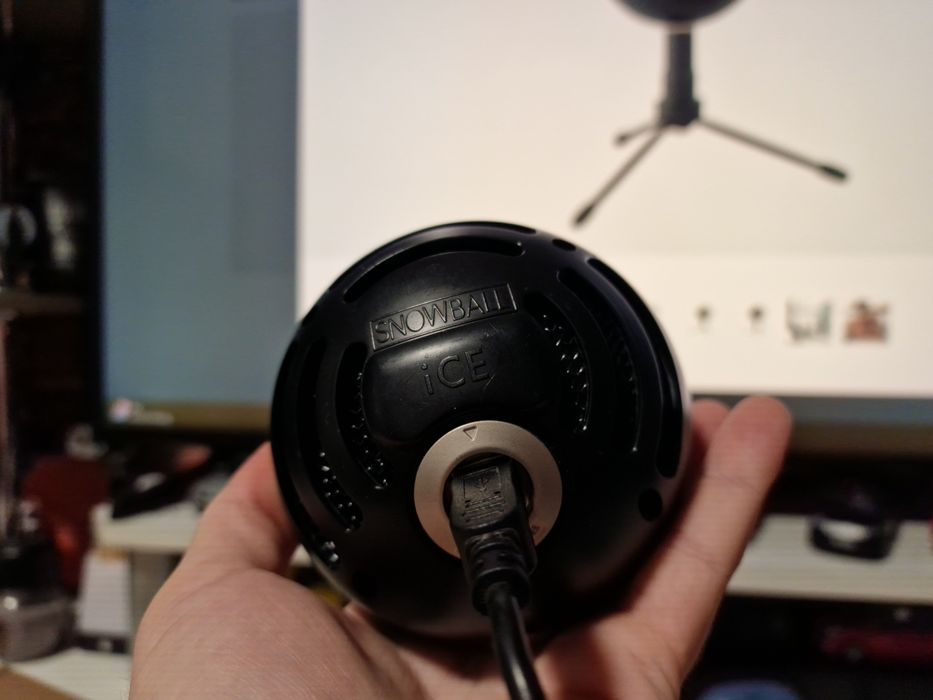 Microfon Blue Snowball iCE Negru - Perfect funcțional (Fără trepied)