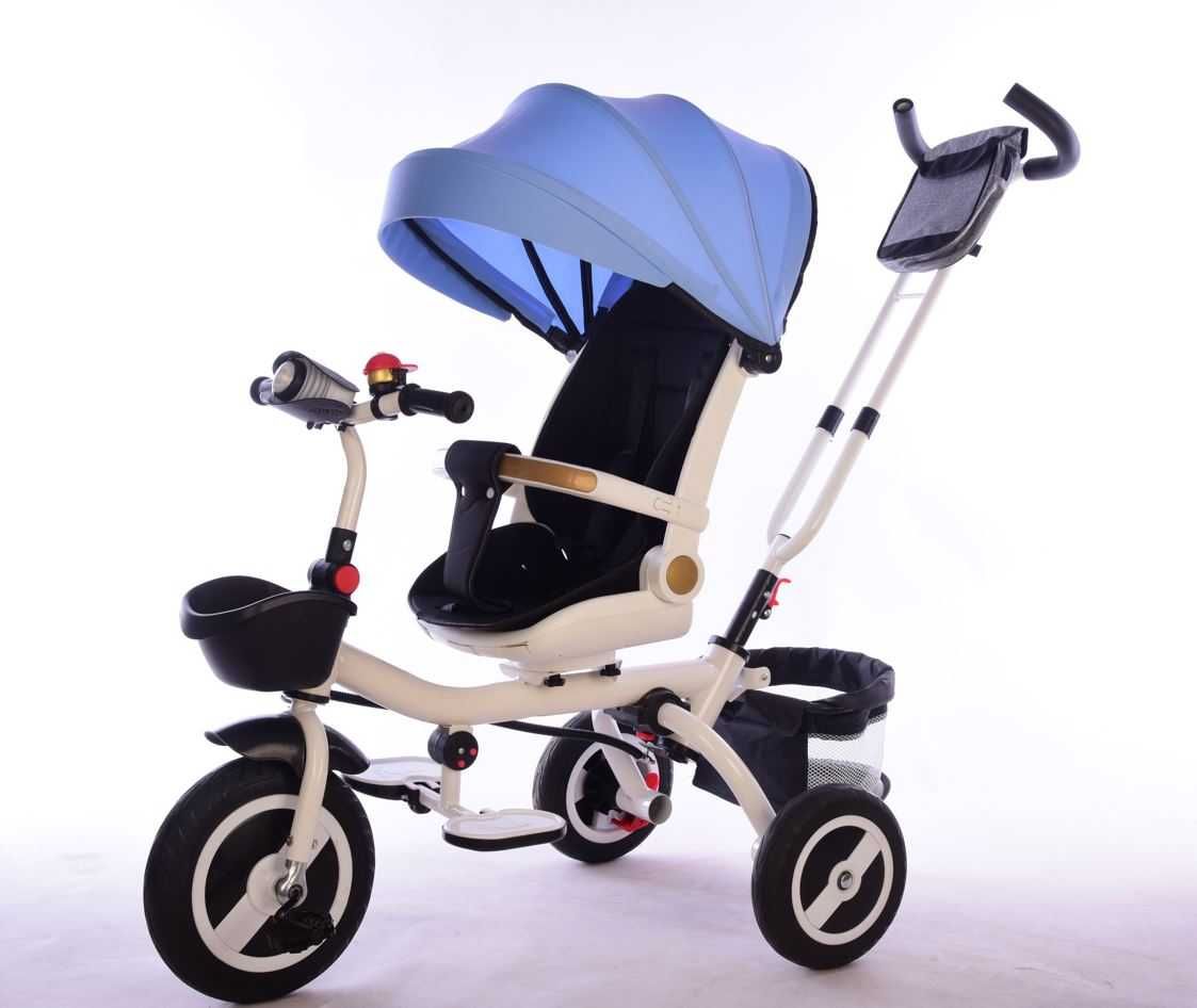 Tricicleta copii 3in1, scaun rotativ/ ultra-pliabila, pozitie somn 33%