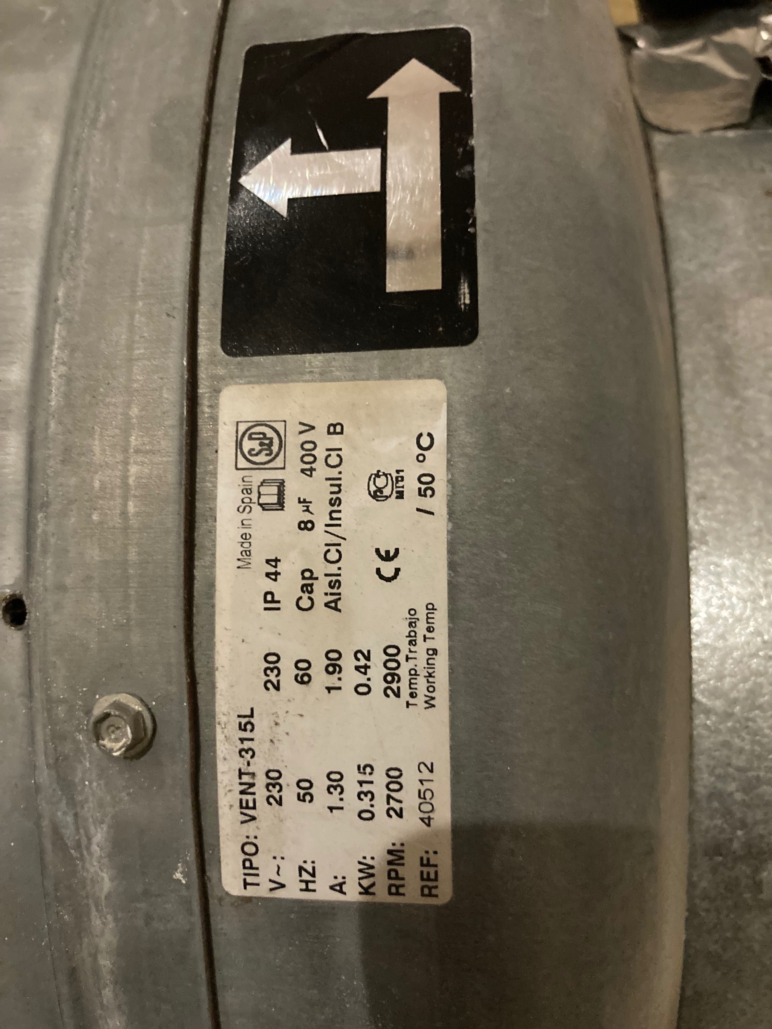 Канален вентилатор VENT - 315L