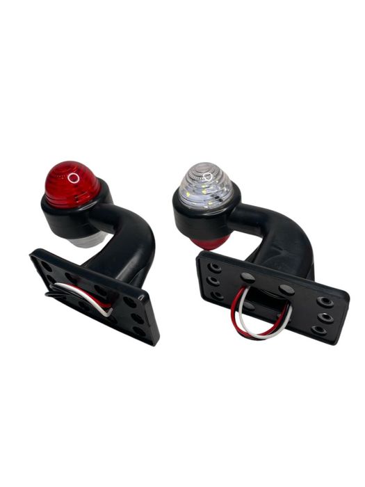 Комплект 2 броя led странични лампи 12-24V червен/бял