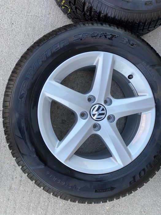 Jante originale VW (Volkswagen) pe 16 cu anvelope de iarna "ASPEN"