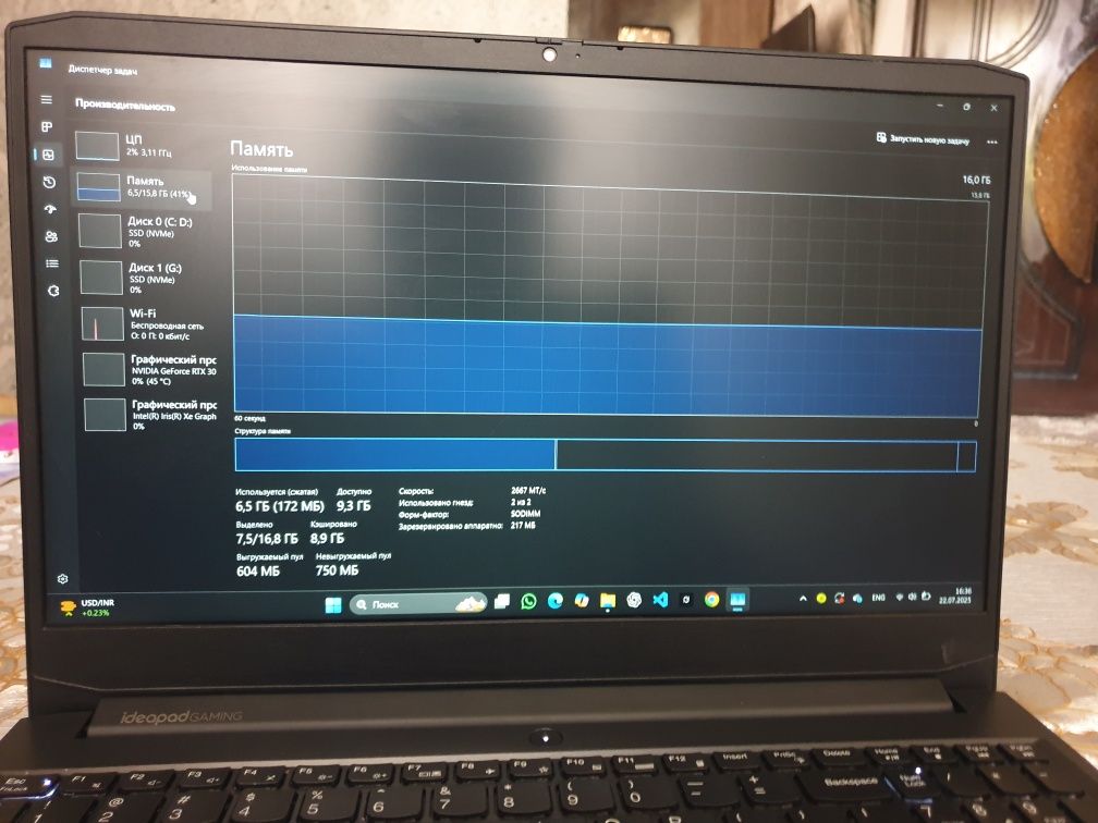 Lenova ideapad gaming 3 (RTX 3050)