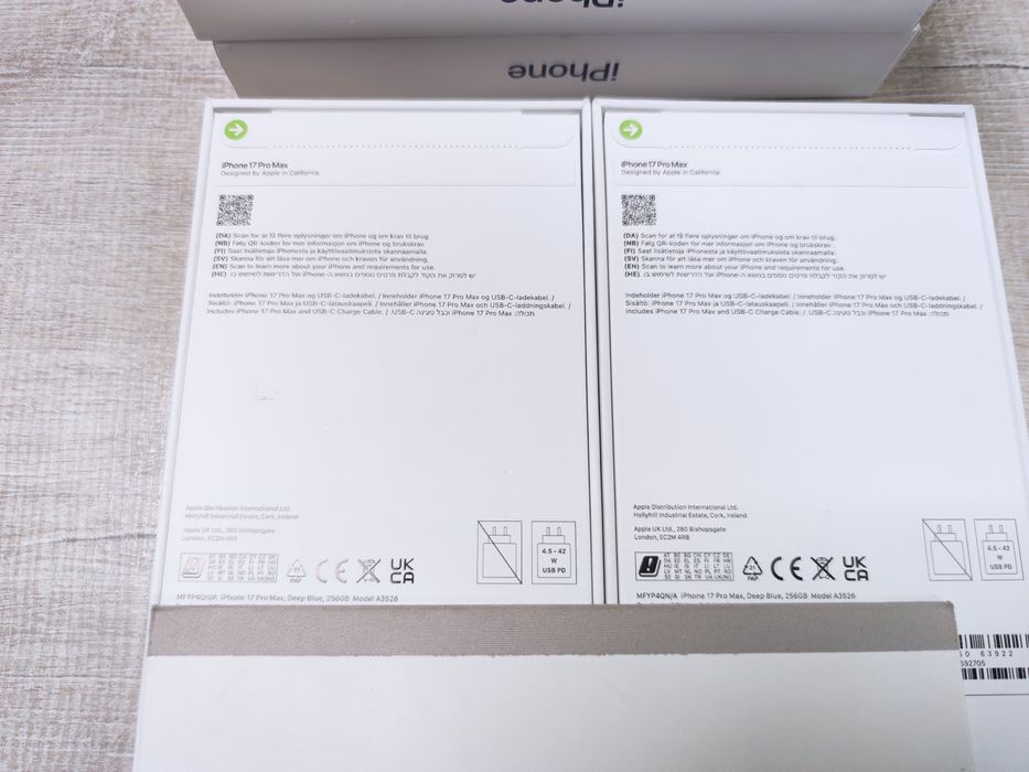 Apple iPhone 17 Pro Max 256GB  Deep Blue , Silver 2г. гаранция istyle!
