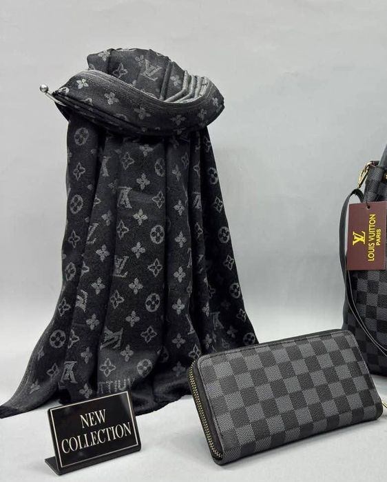 Set esarfa+portofel, diverse nuanțe, super calitate, saculet inclus