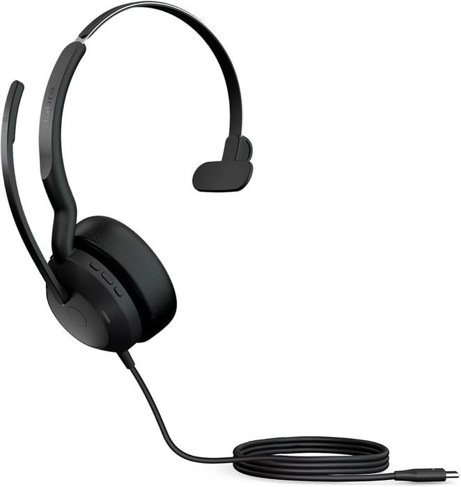 Căști Jabra Evolve2 50 cu fir, mono, cu tehnologie Air Comfort,