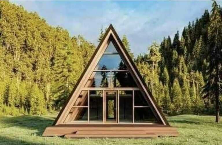 Cabane stil A-Frame, Foisoare, Terase si case din structura de lemn