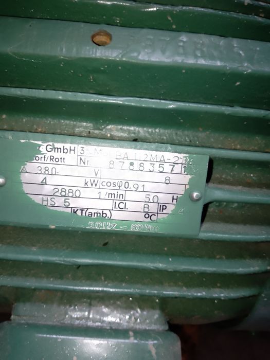 Vând motoare electrice trifazice