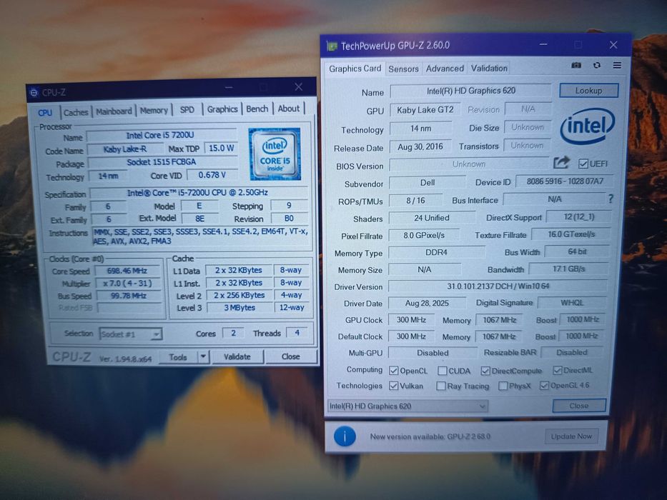 Laptop Dell Latitude 5480, Core i5 7200u, 8gb ddr4, tastatura luminata