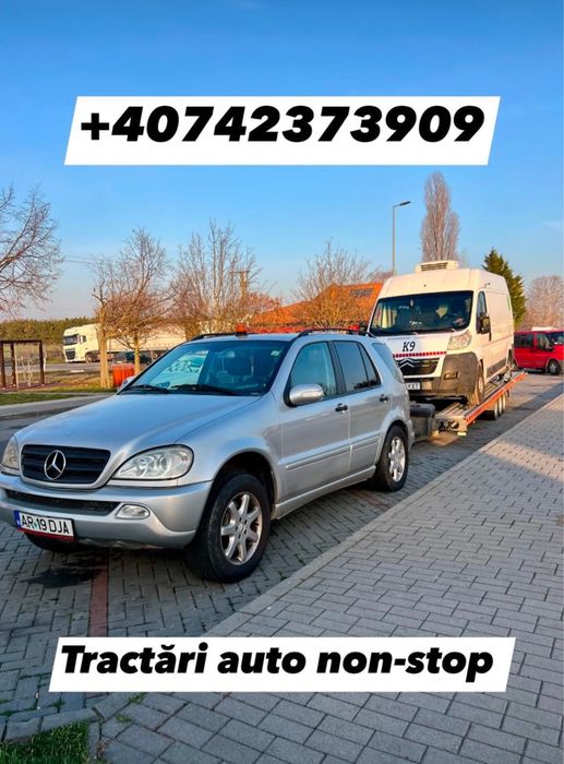 Tractari auto ARAD platforma trailer A1 accident Asistenta rutiera