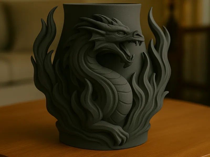 Vază/Ghiveci decorativ 3D - Design unic, ajustabil pe comandă!