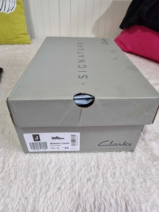 Pantofi Clarks | Barbati | Piele | Brogue | Bleumarin | 44 / 9.5