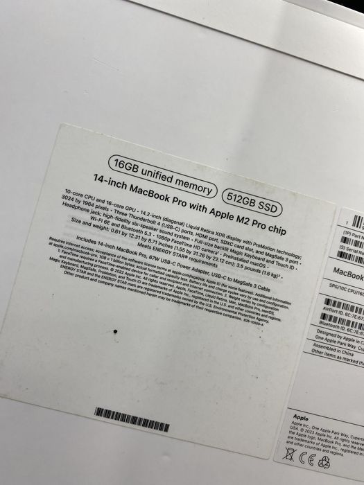 MacBook Pro 14 M2 Pro 16/512 New
