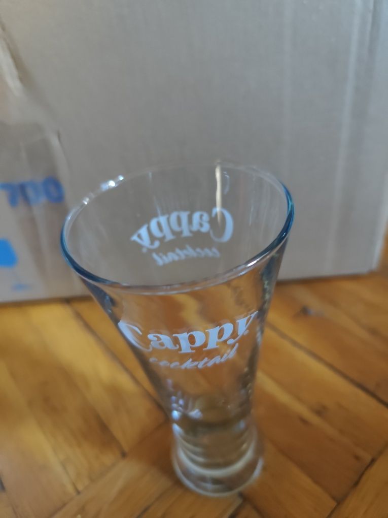Стъклени чаши за уиски , безалкохолно , ракия и коктейли Cappy