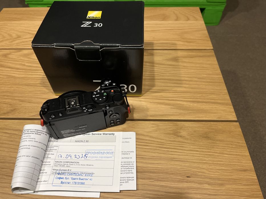 Nikon z30 с гаранция до 16.09.2027