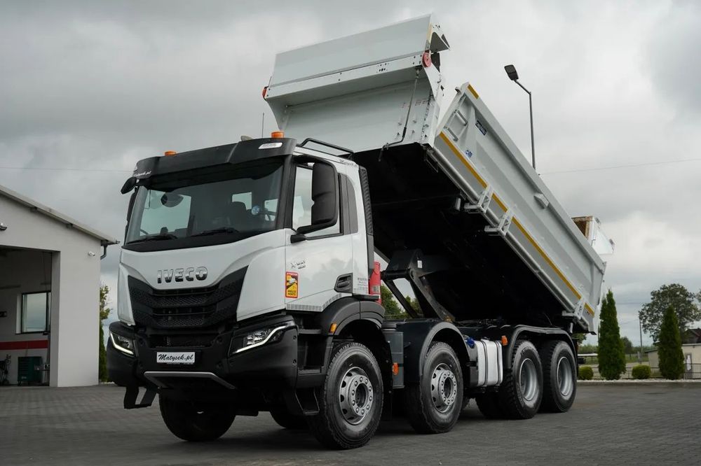 Iveco X-WAY 480 / 8X4 / BASCULATOR DUBLU / HIDRAULIC LATERAL / CLAPETĂ HIDRAULICĂ / AUTOMAT / IMPORTAT