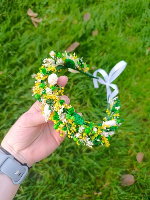 Coronițe din flori naturale uscate