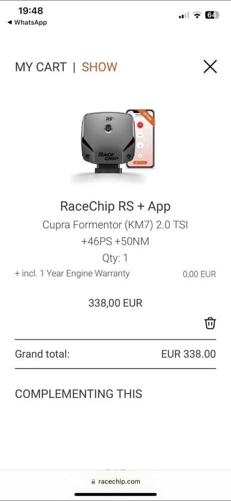 Race Chip RS Cupra Formentor
