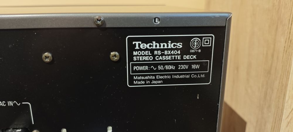Deck Technics RS-BX404