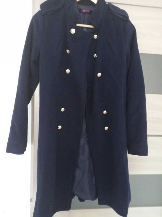 Trench stofa subtire cu nasturi militari