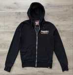 Hanorac SUPERDRY cu Fermoar Negru | Marime M
