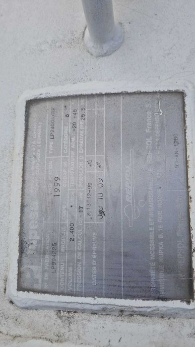 Rezervor GPL 2400 Litri-second hand