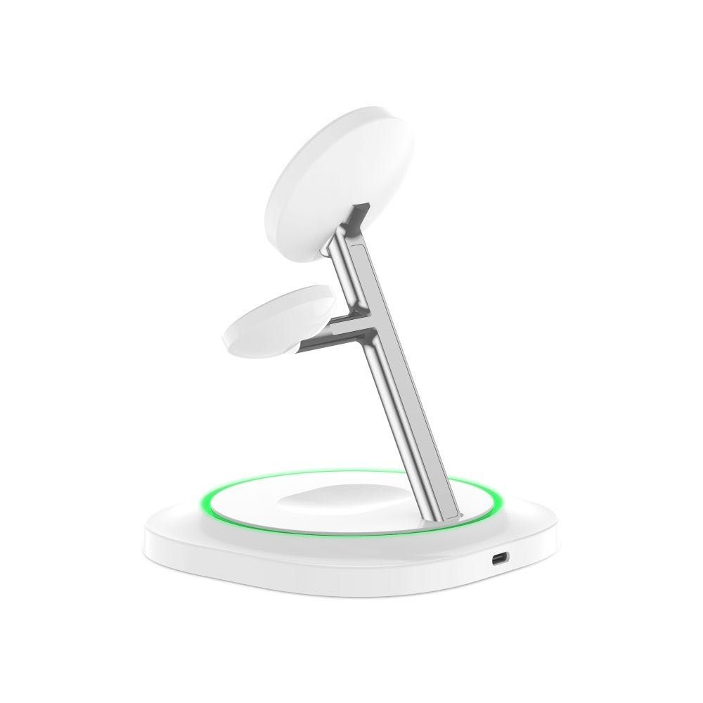 3в1 Магнитно Безжично Зарядно -Tech Protect QI15W-A46