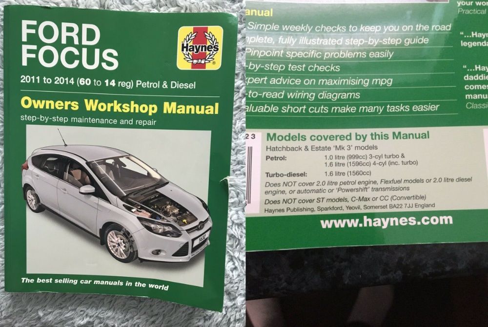 Manuale auto Haynes Ford Focus anii 2001-2014