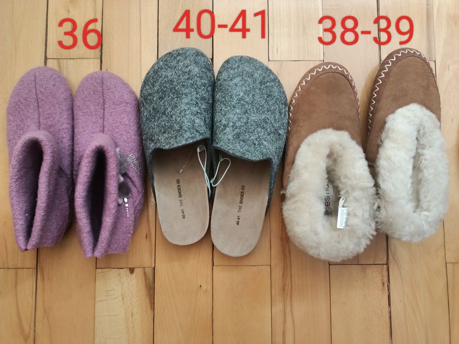 Papuci de casa din lână 39-42