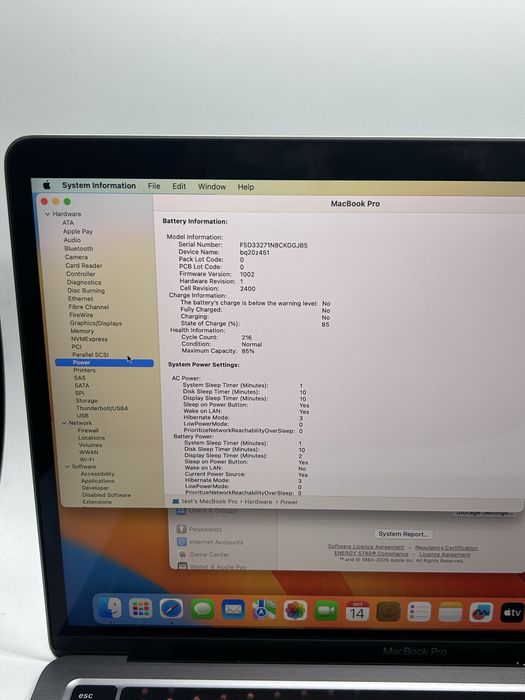 Macbook PRO 13inch 2022 - M2 - Touchbar - Model A2338 + Garantie