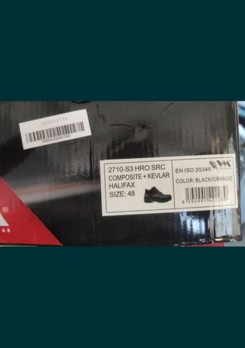 Bocanci de lucru, VM Footwear, HALIFAX 2710-S3, Piele naturala, Negru