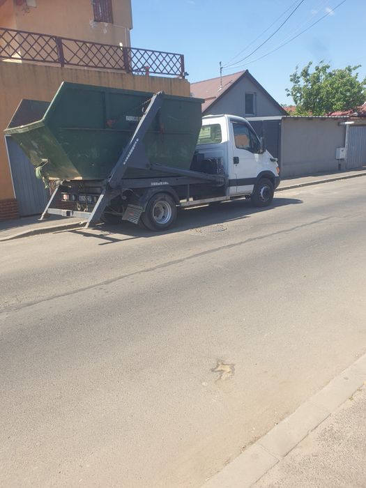 Container gunoi moloz transport moloz nisip pietriș debarasari pământ