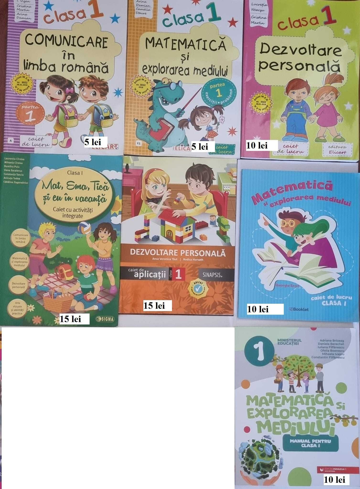 Auxiliare scolare si caiete de vacanta, Cls. Pregatitoare, 1, 2 (NOI)