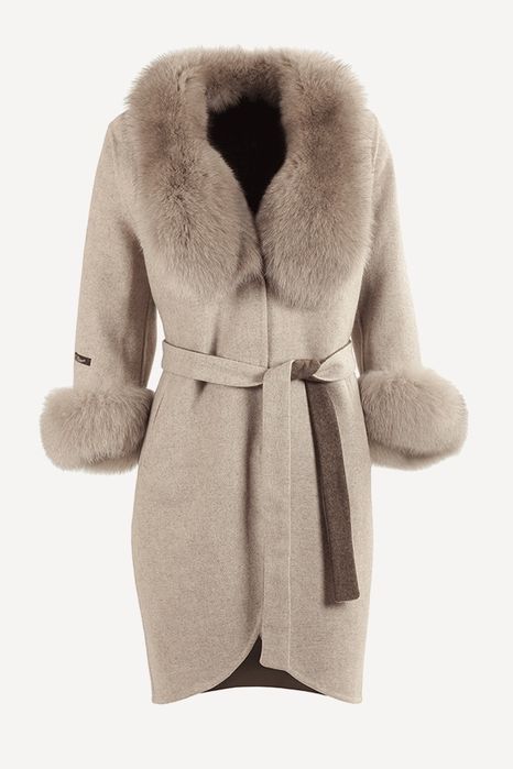 Палто алпака и лисица
