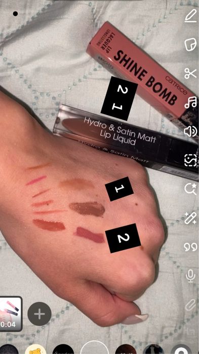 Червила -catrice shine bomb и Rival lip liquid