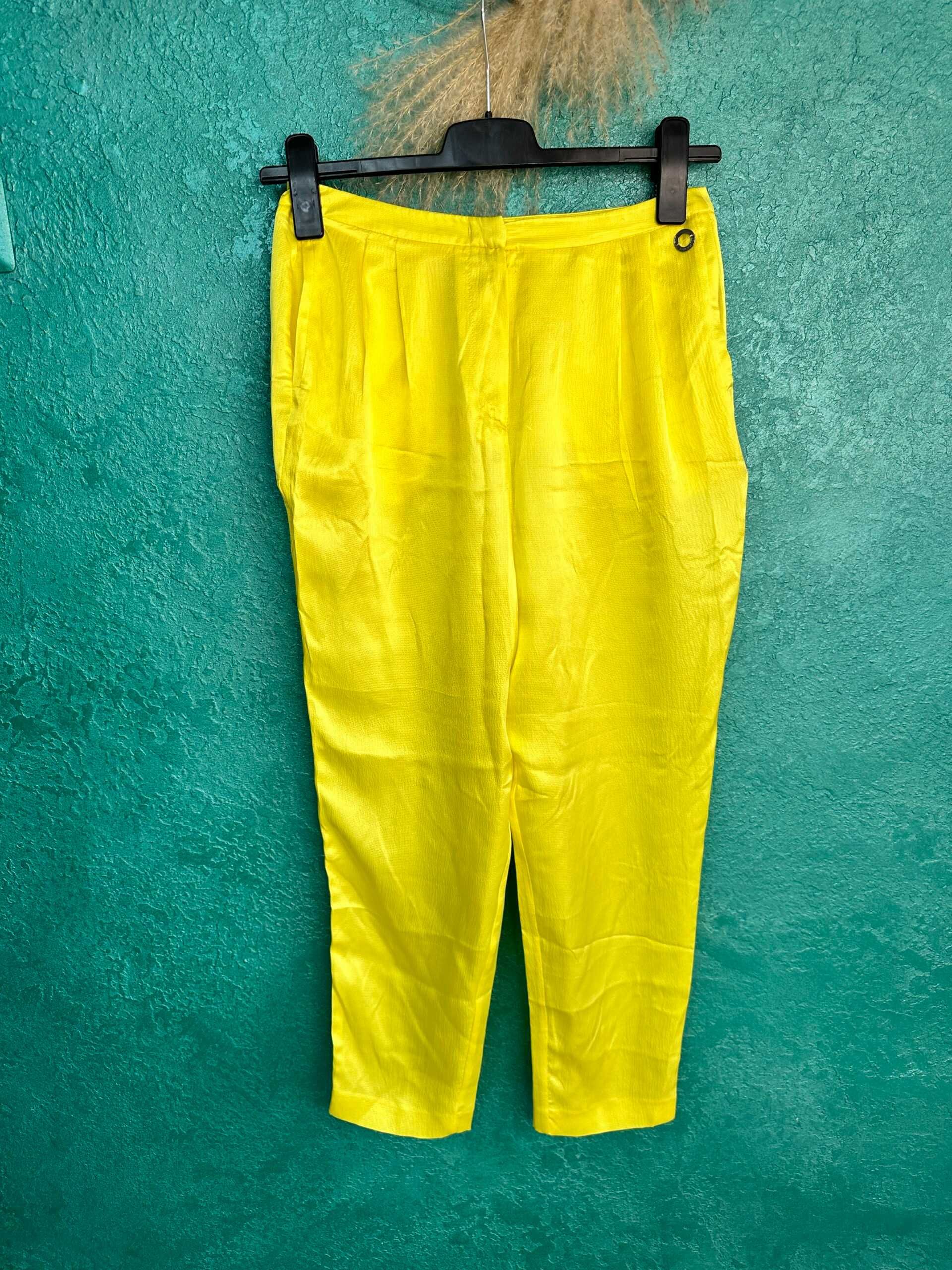 Pantaloni din mătase ICEBERG, originali, mărimea S-M