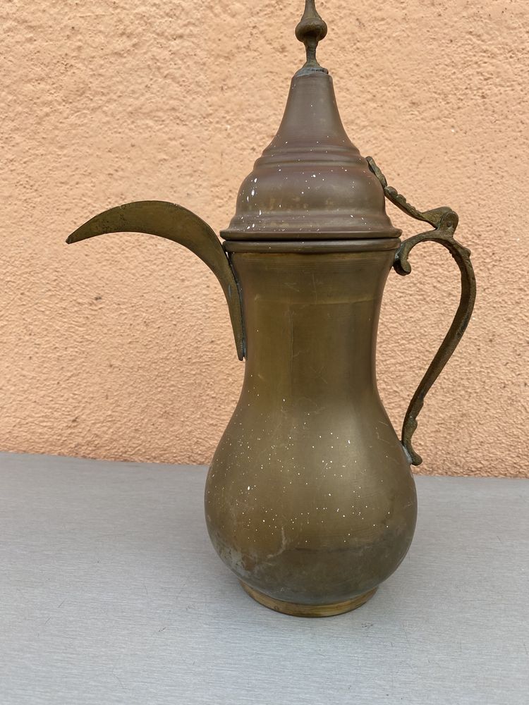 Стара арабска кана за кафе ибрик от месинг