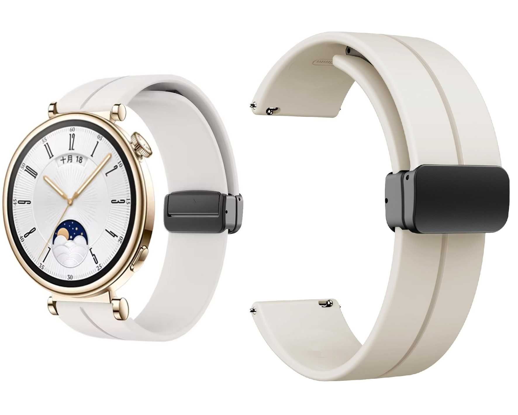 Силиконова каишка- магнитно закопчаване за Huawei Watch GT4 -  18 mm