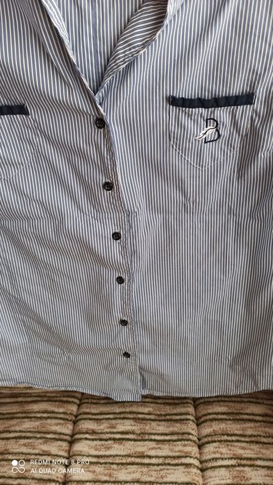 Мъжка риза с къс ръкав