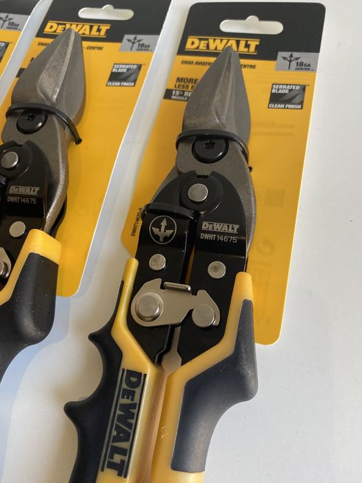 Ножица за ламарина DeWALT + Сгъваем Трион 2в1 за гипсокартон DeWALT