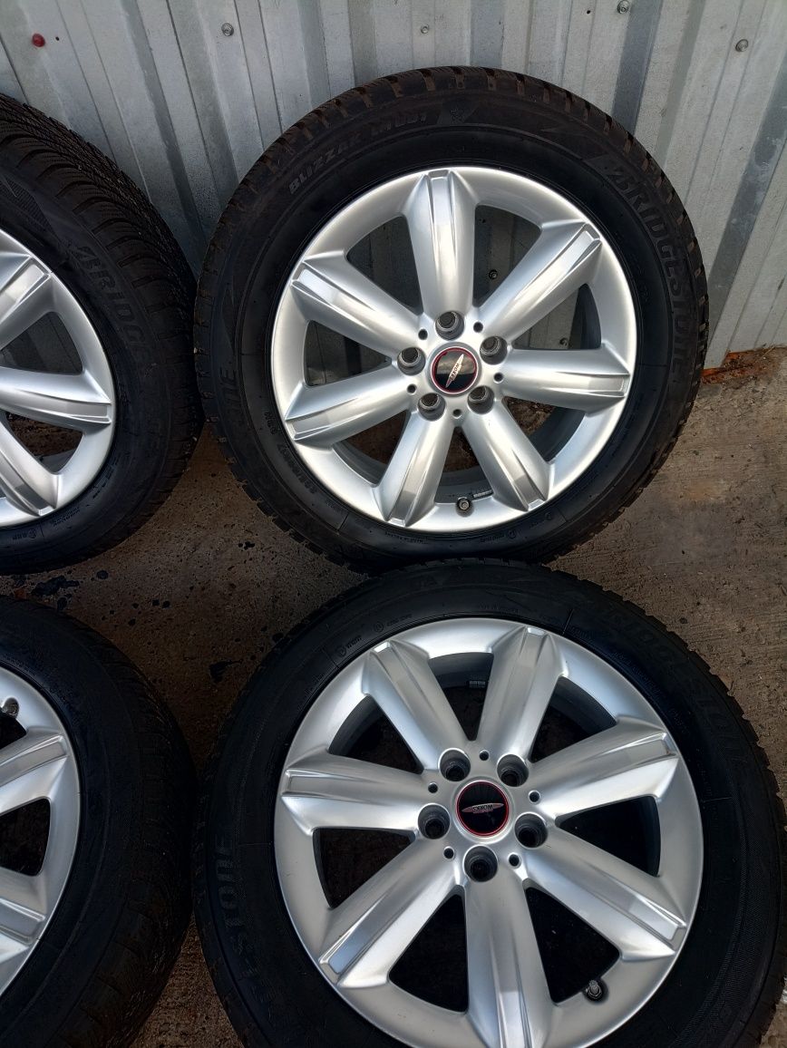 4 jante originale Mini R17 echipate de iarna Bridgestone 205/60 R17