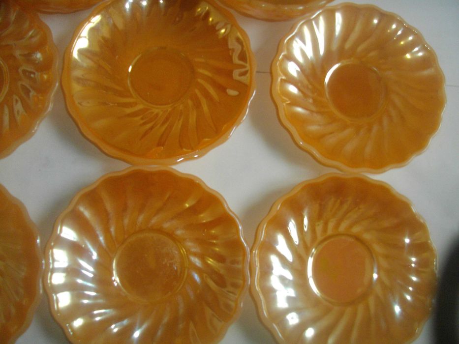 Vintage USA Archor Hocking-14 Части Нов Сервиз-САЩ-Цвят Праскова