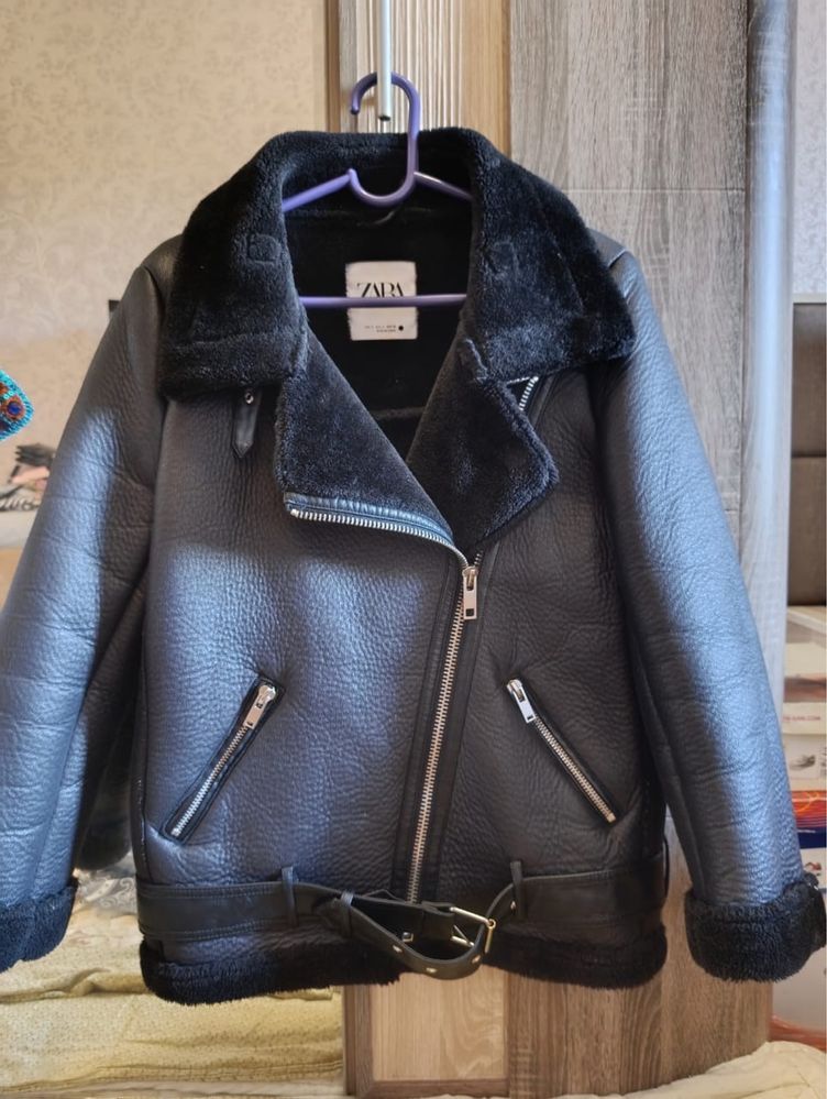Дубленка zara оригинал