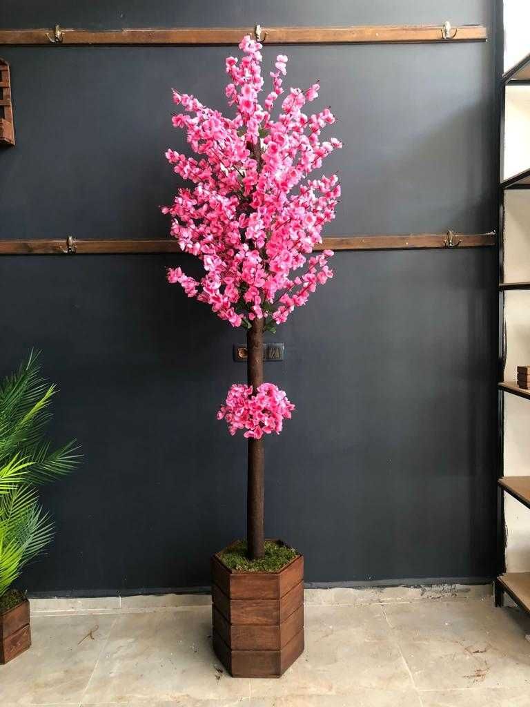 Floare Artificiala Copac cu Ghiveci 1.7 metri gradina decor Pom Artifi