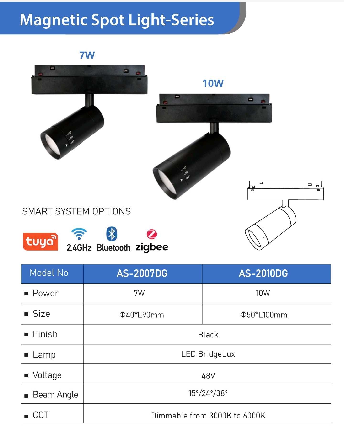 Магнитные трековые светильники умный дом smart home track lights