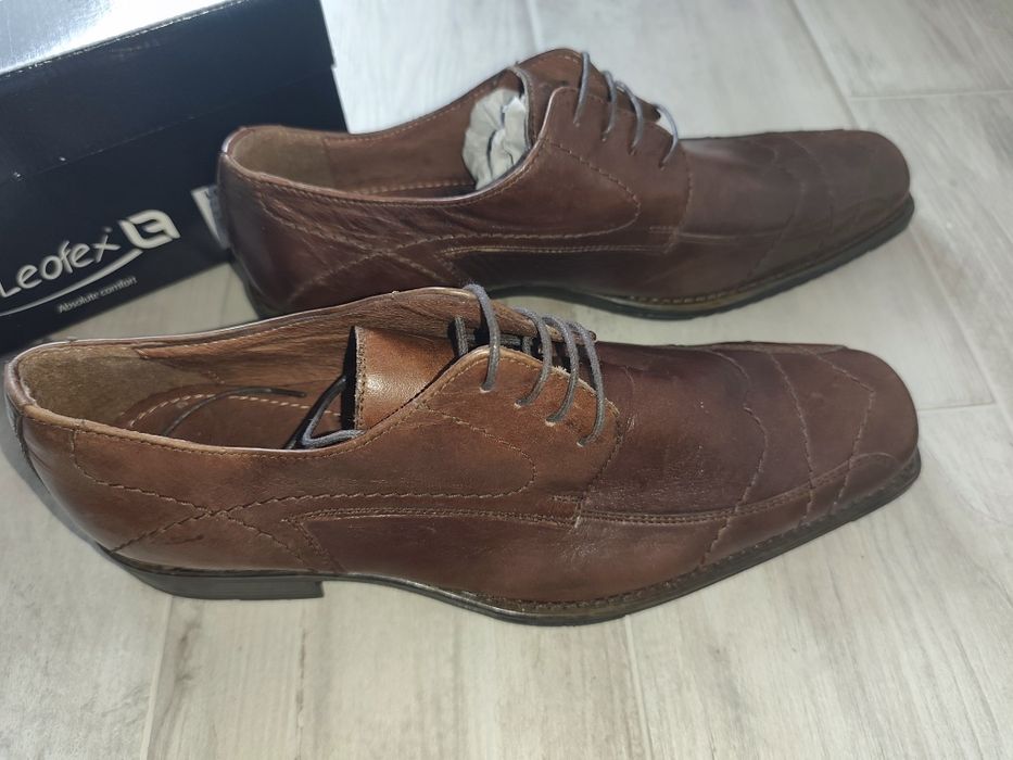 Pantofi 42 bărbătești Leofex noi piele naturala