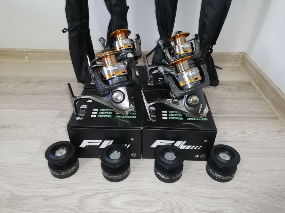 SET 4 Lansete ACTIVE Robinhan 3.0m + 4 Mulinete FL EFB 6000