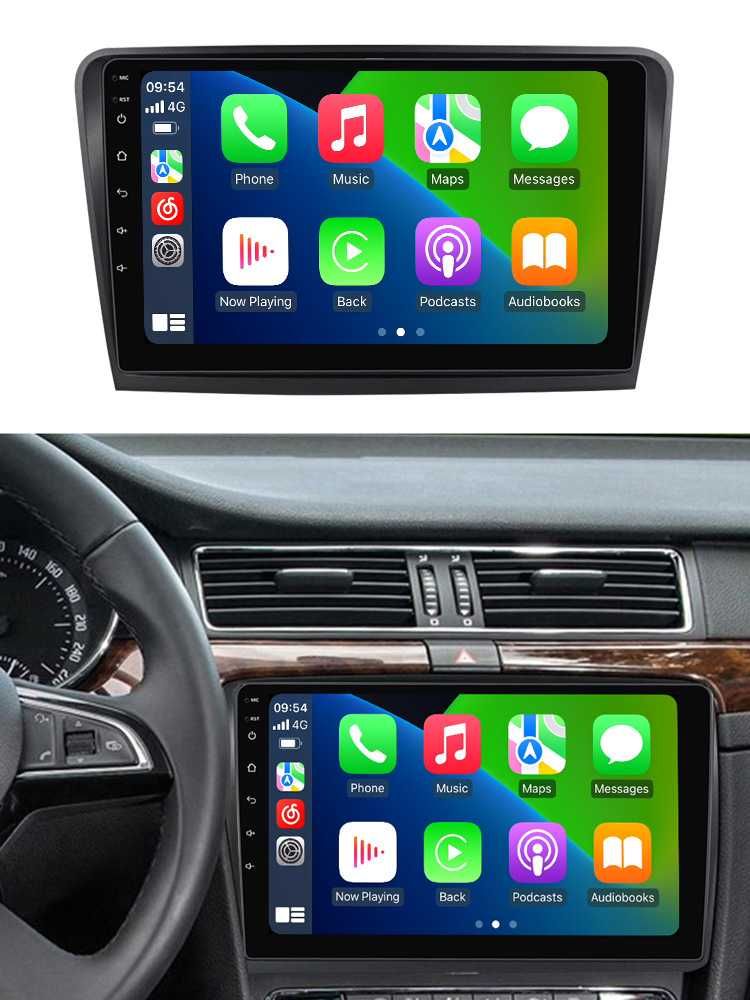 Navigatie Android 13 SKODA SUPERB 1/8 Gb Waze CarPlay + CAMERA