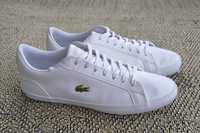 Lacoste lerond BL1 trainers in white leather 44.5/ОРИГИНАЛНИ