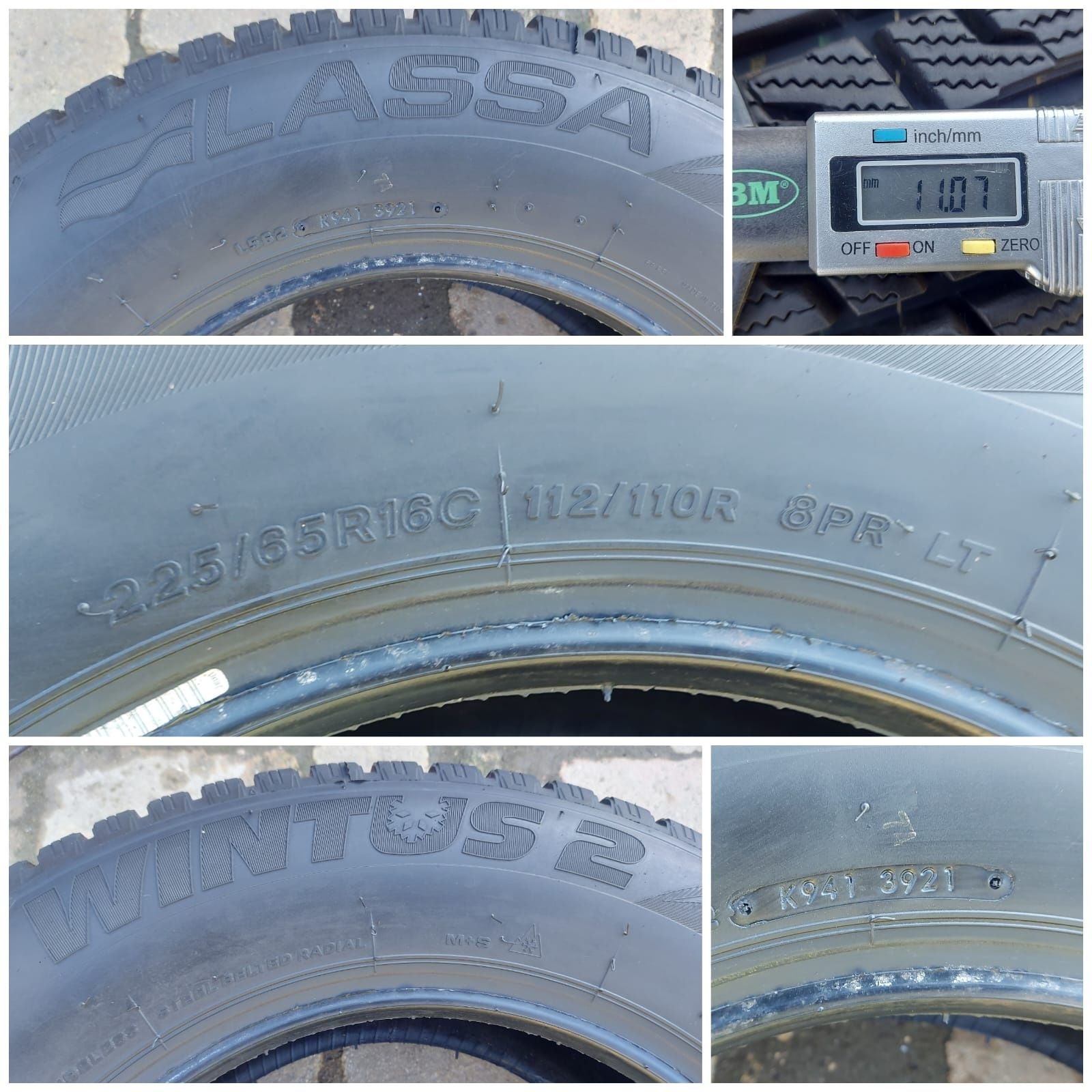 O bucată 225/65 R16C M+S iarnă - una Semperit Pirelli Lassa